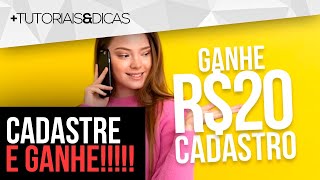 ⚡ CADASTRE e GANHE 20 REAIS  APP Pagando no Cadastro  PROMOÇÃO TOP [upl. by Ainniz526]