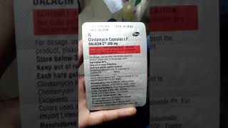 dalacin c 300mg clindamycin capsule ip [upl. by Buffo]