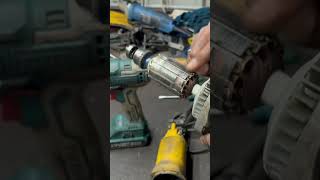 Angle grinder dewault 801 Armature and field coil changed [upl. by Lemuelah]