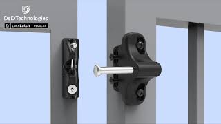 How to install LokkLatch® GeneralPurpose Gate Latch [upl. by Doomham]