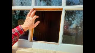 Replacing Thermopane in a wooden sash [upl. by Sublett]