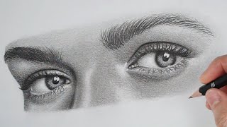 How to Draw Realistic Eyes [upl. by Ecilahs]