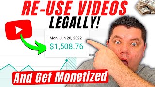 How To Get MONETIZED On YouTube REUSING Other Peoples Videos Legally YouTube Monetization Tutorial [upl. by Neehsuan]