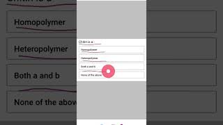 Chitin is a homopolymerNEET Biology shortsvideo [upl. by Lerat970]