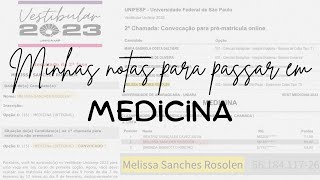 Minhas notas para passar em Medicina  Aprovada na Unicamp Unifesp FMJ e Uniara [upl. by Mose]