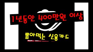 1년동안 400만원이상 뽑아 먹는 신용카드 단종각 [upl. by Fong]