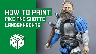 How To Paint Landsknechts  Warlord Games Pike And Shotte Tutorial [upl. by Arevle]