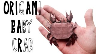 Origami Baby Crab Riccardo Foschi  Part 2 Collapsing the base [upl. by Mendie690]