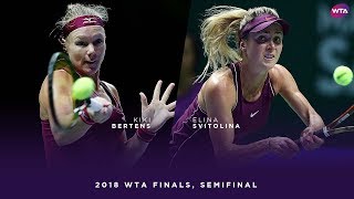 Kiki Bertens vs Elina Svitolina  2018 WTA Finals Singapore Semifinal  WTA Highlights [upl. by Solitta525]