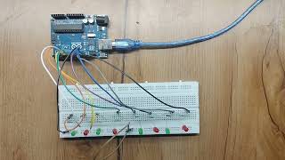 Arduino MultiLed sequencer  Ritish Goyal 2410994871 [upl. by Aniratac]