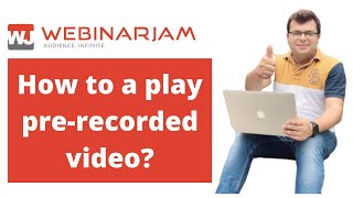 E7  How to play a prerecorded video in Webinarjam English [upl. by Knowle3]