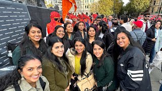 Diwali at Trafalgar Square  SSTW Girls’ Band [upl. by Dragoon]