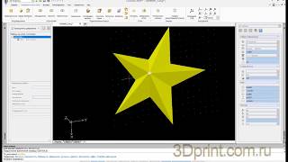 CorelCad 3D урок моделирования звезда [upl. by Omoj268]