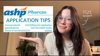 PGY1 Pharmacy Residency Applications  PhORCAS Tips amp Advice [upl. by Imaj]