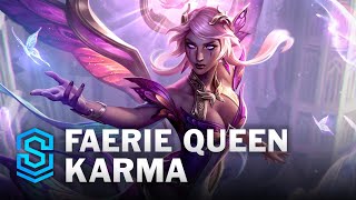 Faerie Queen Karma Skin Spotlight  League of Legends [upl. by Yssej296]