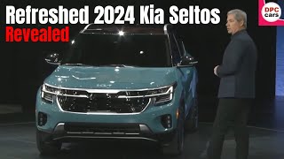 Refreshed 2024 Kia Seltos Debuts For US [upl. by Naicad]