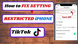 how to fix setting restricted by tiktok to protect your privacy2024 [upl. by Tail54]