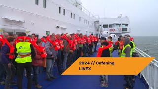 Evacuatieoefening op de Noordzee LIVEX 2024 [upl. by Kirk901]