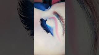 Red♥️ highlights  streaking  keratin  trending eye makeup shorts share viralvideo beautyshots [upl. by Gonnella]