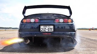 Ultimate SUPRA 2JZ Turbo Compilation  EXTREME SOUND Launches [upl. by Salvador]