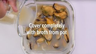 Storing Cooked PEI Mussels [upl. by Asemaj489]