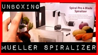 Müeller Spiral Pro 4 Blade Vegetable Spiralizer  Unboxing [upl. by Asirak]