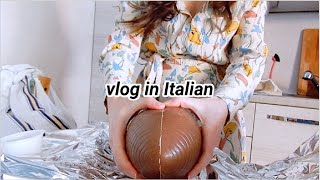 Vlog in Italian il pranzo di Pasqua in videochiamata subs [upl. by Corsiglia]