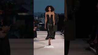 Imaan Hammam for Versace SS23 shorts fashion показмоды versace [upl. by Acihsay346]