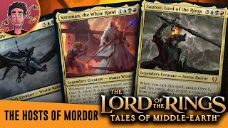 quotHosts of Mordorquot Lord of the Rings Commander Precon Preview  Magic the Gathering Spoilers [upl. by Bowen511]