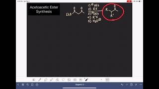 26 Acetoacetic ester synthesis [upl. by Vittorio]