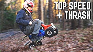 10HP Mini Quad THRASH  Top Speed Test [upl. by Rintoul]