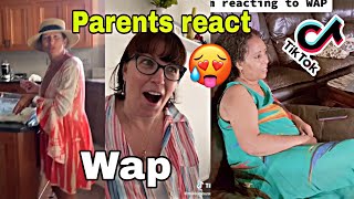 Best Of Parents react to Wap on Tik tok 😂  Cardi b ft Megan thee stallion 🤯🔥 parentsreacttowap [upl. by Rosemonde]