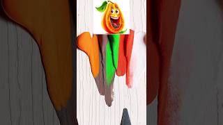 What Colour Does Make Cartoon Papayashorts asmr satisfying trending viral [upl. by Icram]