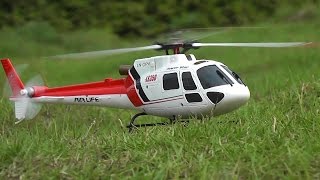 RC Eurocopter AS350 WLToys V931 Outdoor Aerobatics flight [upl. by Kashden]