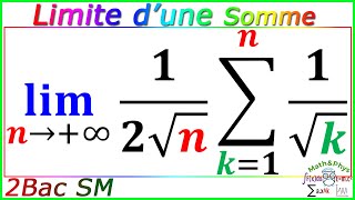 Limite dune Somme  Théorème des Accroissements Finis  2 Bac SM  Exercice 17 [upl. by Turmel218]