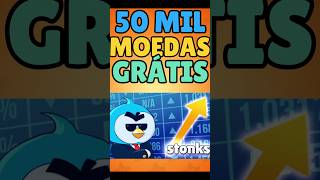 50 MIL MOEDAS GRÁTIS  brawlstars gaming shorts spongebob giftedbysupercell squadbusters [upl. by Airdnassac]