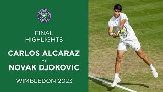 Carlos Alcaraz vs Novak Djokovic Final Highlights  Wimbledon 2023 [upl. by Yhtac]