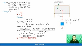 Latihan Soal Tegangan Permukaan Zat Cair Meniskus Kapilaritas Kelas 11 [upl. by Stiruc]