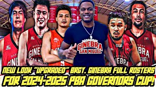 UPGRADED NEW LOOK quotGINEBRA San Miguelquot FULL ROSTERS for 49th PBA GOVS CUP  POSIBLE NA MAY MABAGO [upl. by Brunell126]