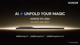 HONOR IFA2024 Global Launch Event Berlin [upl. by Harshman52]