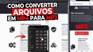 COMO CONVERTER VÍDEO PARA MP3  CONVERTER VIDEO EM MP3 [upl. by Egidio]