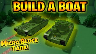 T35 Heavy Tank in build a boat  Micro Block Tank [upl. by Nnaillij1]