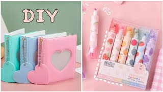 Cute DIY stationery ideas how to make cute stationery handmade stationery school hacks [upl. by Nnhoj]