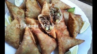 Samosa Recipe  How to Make Kenyan Samosas Part 1Jikoni Magic [upl. by Mcmillan]