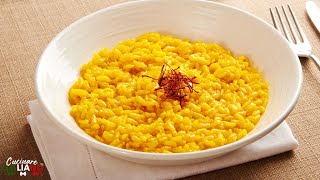 The Easy Way to Master Risotto alla Milanese Recipe in 30 Minutes 👨‍🍳 Italian Recipe [upl. by Ardnu548]