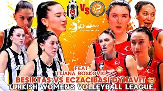 ECZACIBASI DYNAVIT 🆚 BESIKTAS TURKISH WOMENS VOLLEYBALL LEAGUE 2024 [upl. by Fiore]