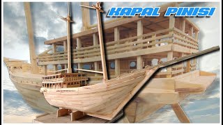 assembling Indonesian pinisi boats  mast manufacturing process part 6 [upl. by Feola]