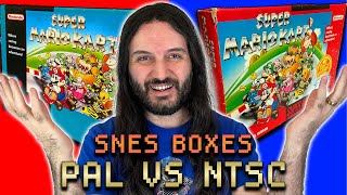 SNES Game Boxes  PAL VS NTSC [upl. by Peisch204]