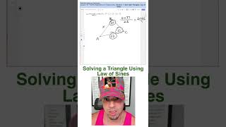 Solving a Triangle Using Law of Sines [upl. by Marcella]