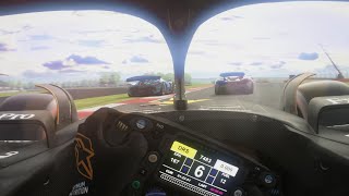 Lando Norris McLaren MCL38 vs Supercars at Silverstone  Helmet Cam [upl. by Eelaroc806]